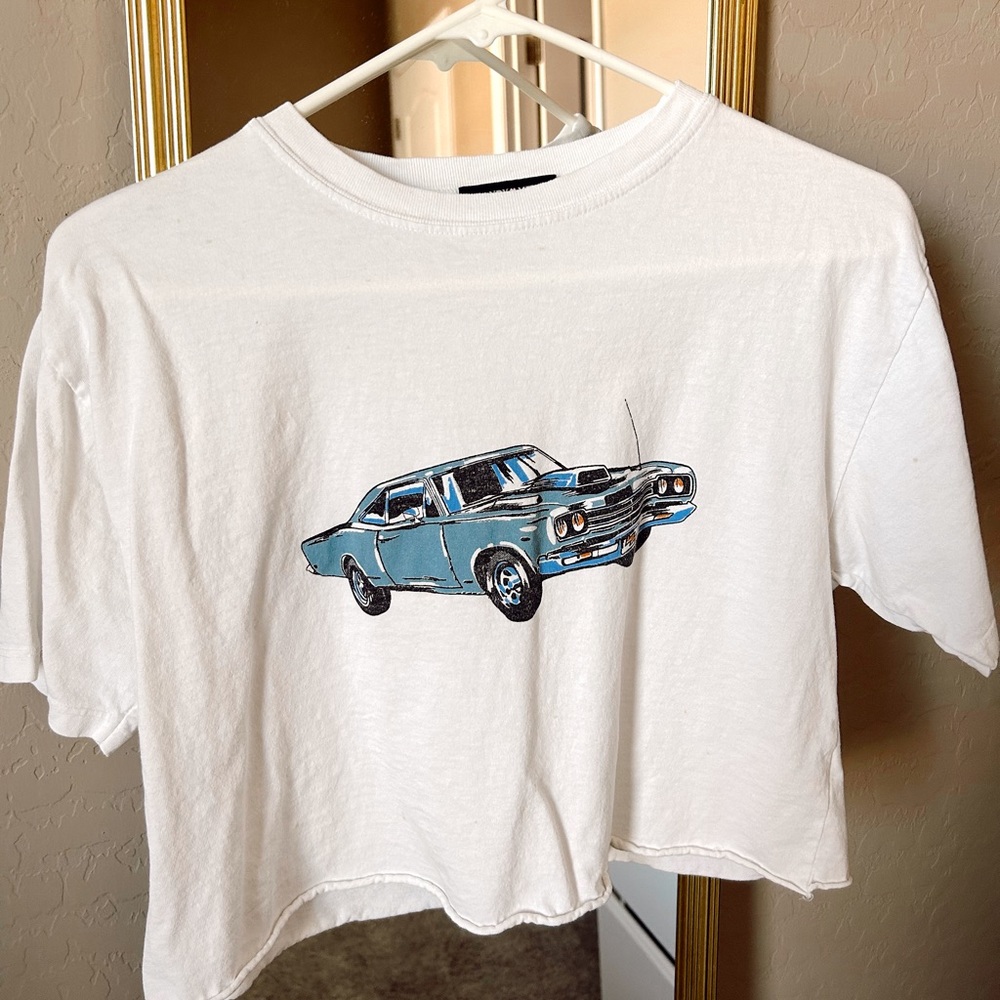 Brandy Melville White Graphic Tee